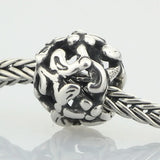 925 Silver Charm Beads Christmas Garden for European Troll 3.0mm Bracelet