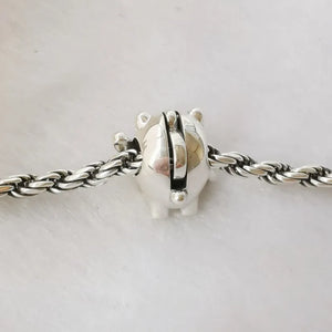 925 Sterling Silver Bear Charm Beads for Bracelet Necklace DIY