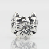 925 Silver Beads Charm DIY Sakura Fit European Troll Bracelet