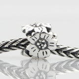 925 Silver Beads Charm DIY Sakura Fit European Troll Bracelet
