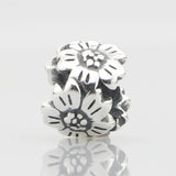925 Silver Beads Charm DIY Sakura Fit European Troll Bracelet
