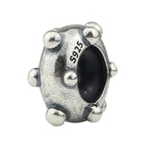 925 Silver Beads Charm Dot Ball Plunger Beads Stopper European Troll Bracelet