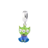 925 Silver Alien Enamel Beads Charm for Jewelry Making