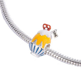 925 Silver Enamel Cartoon Beads for Jewelry Making
