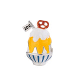 925 Silver Enamel Cartoon Beads Charms for DIY Jewelry