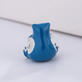 925 Silver Enamel Cartoon Beads Charms for Jewelry Making