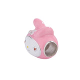925 Silver Enamel Pink Bunny Charm Beads for Jewelry Making