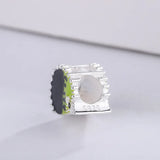 925 Sterling Silver Enamel Hedgehog Charm Beads for Jewelry Making