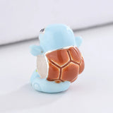 Sterling Silver Turtle Charm Beads Enamel Cartoon Beads for Jewelry Making