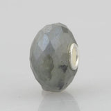 925 Silver Charm Bead Natural Labradorite Stone for European Bracelet