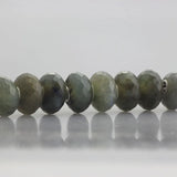 925 Silver Charm Bead Natural Labradorite Stone for European Bracelet