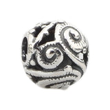 925 Silver Whorl Buddha Beads for European Bracelet Jewelry