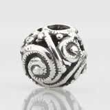925 Silver Whorl Buddha Beads for European Bracelet Jewelry
