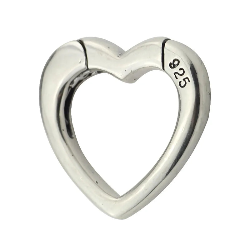 925 Sterling Silver Charm Beads Spring Fastener for European Troll Bracelet