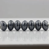 925 Silver Charm Bead Natural Iron Stone European Troll Bracelet Jewelry