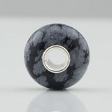 925 Silver Charm Natural Stone Beads for European Troll Bracelet