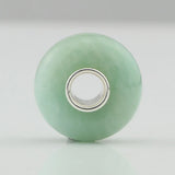 925 Silver Beads Charm Natural Stone Glossy Amazonite Beads