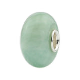 925 Silver Beads Charm Natural Stone Glossy Amazonite Beads