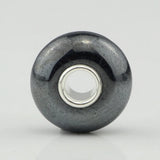 925 Silver Beads Charm Iron Stone for European 3.0mm Bracelet