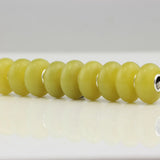 925 Silver Beads Charm Lemon Jade Fit European Troll 3.0mm Bracelet