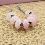925 Silver Charm Pink Crystal Bead for Troll 3.0mm Bracelet