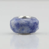 925 Sterling Silver Charm Jade Beads Fit Bracelet