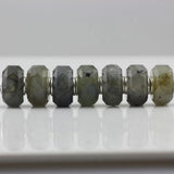 925 Silver Charm Natural Labradorite Beads for European Bracelet
