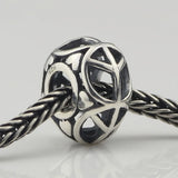 925 Silver Beads Charm Pearl of Love Peace for European Troll 3.0mm Bracelet