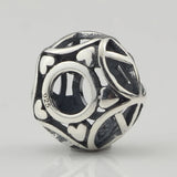 925 Silver Beads Charm Pearl of Love Peace for European Troll 3.0mm Bracelet