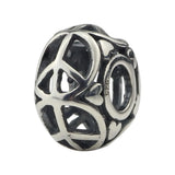 925 Silver Beads Charm Pearl of Love Peace for European Troll 3.0mm Bracelet