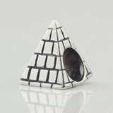925 Silver Pyramid Beads European Charm Bracelet Jewelry