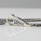 925 Sterling Silver Beads Charm Lobster Buckle for European Troll 3.0mm Bracelet