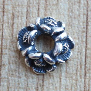 925 Silver Beads Charm Ring Bead Fit European Troll 3.0mm Bracelet Jewelry