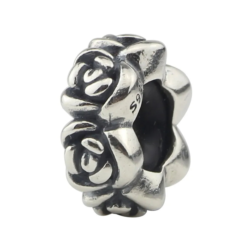 925 Silver Charm Beads Rose Stopper Bracelet for Troll 3.0mm