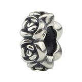 925 Silver Charm Beads Rose Stopper Bracelet for Troll 3.0mm