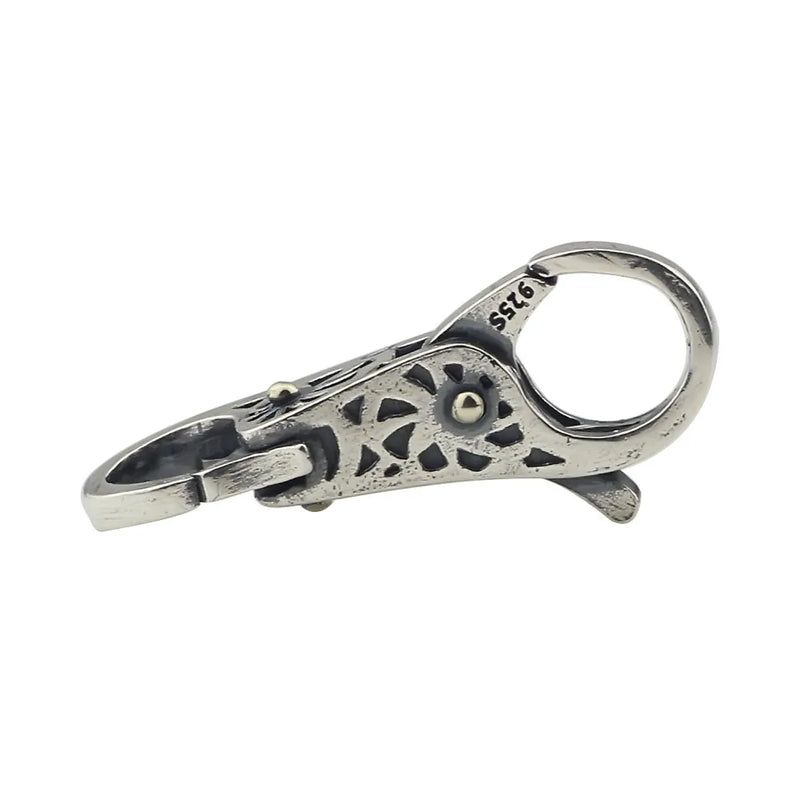 925 Sterling Silver Rotating Buckle Charm for European Troll Bracelet