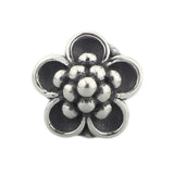 925 Silver Water Lily Flower Bead Charm European Troll Bracelet Jewelry