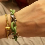 925 Silver Beads Charm X Buckle Heart Buckle Fit Euro Troll Bracelet