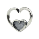 925 Silver Beads Charm X Buckle Heart Buckle Fit Euro Troll Bracelet