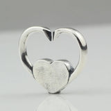 925 Silver Beads Charm X Buckle Heart Buckle Fit Euro Troll Bracelet