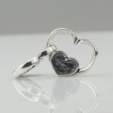 925 Silver Beads Charm X Buckle Heart Buckle Fit Euro Troll Bracelet