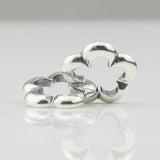 925 Silver Flower Cloud Charm Bead Buckle for European 3.0mm Bracelet