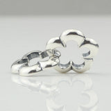 925 Silver Flower Cloud Charm Bead Buckle for European 3.0mm Bracelet
