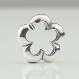 925 Silver Flower Cloud Charm Bead Buckle for European 3.0mm Bracelet