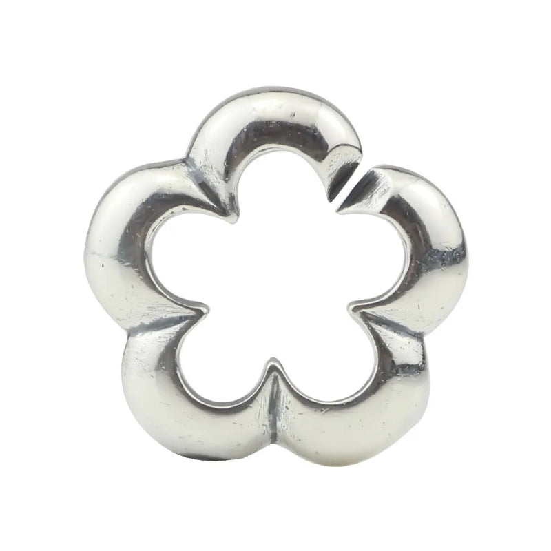 925 Silver Flower Cloud Charm Bead Buckle for European 3.0mm Bracelet