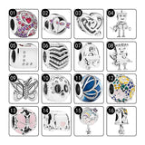 925 Silver Beads Charms For Bracelets DIY Disc Arrow Heart Bot Butterfly Wing