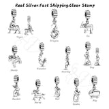 925 Silver Pig Zodiac Sign Charm for Bracelets Necklaces