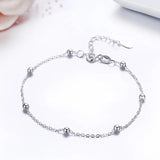 925 Silver Cross Chain Anklet Foot Bracelet for Women