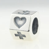 925 Silver Cross Love Charms for Bracelets