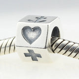 925 Silver Cross Love Charms for Bracelets